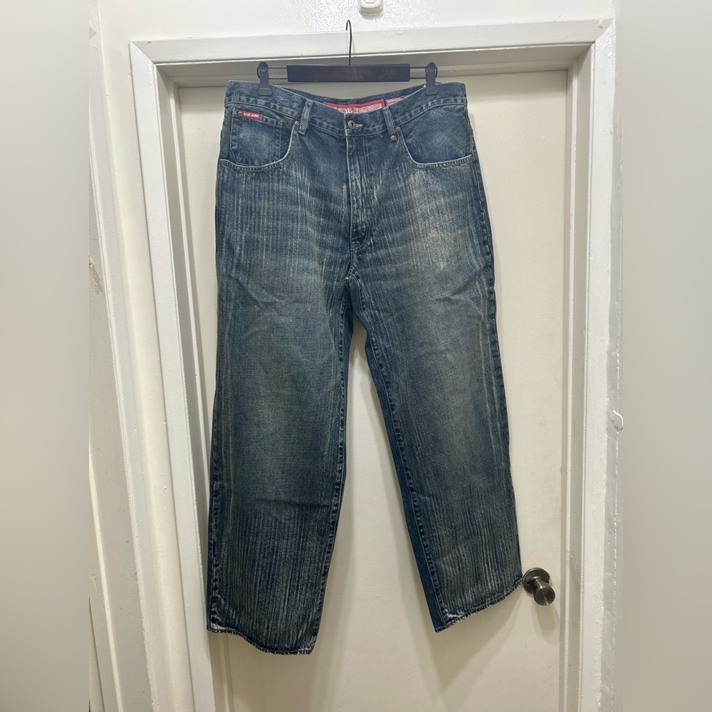 Vintage Y2K Ecko Unltd Jeans Baggy Mens 38 X 32 Oversized Wide Leg HipHop Denim